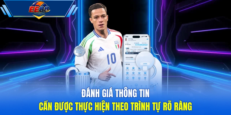 Đánh giá thông tin cần được thực hiện theo trình tự rõ ràng